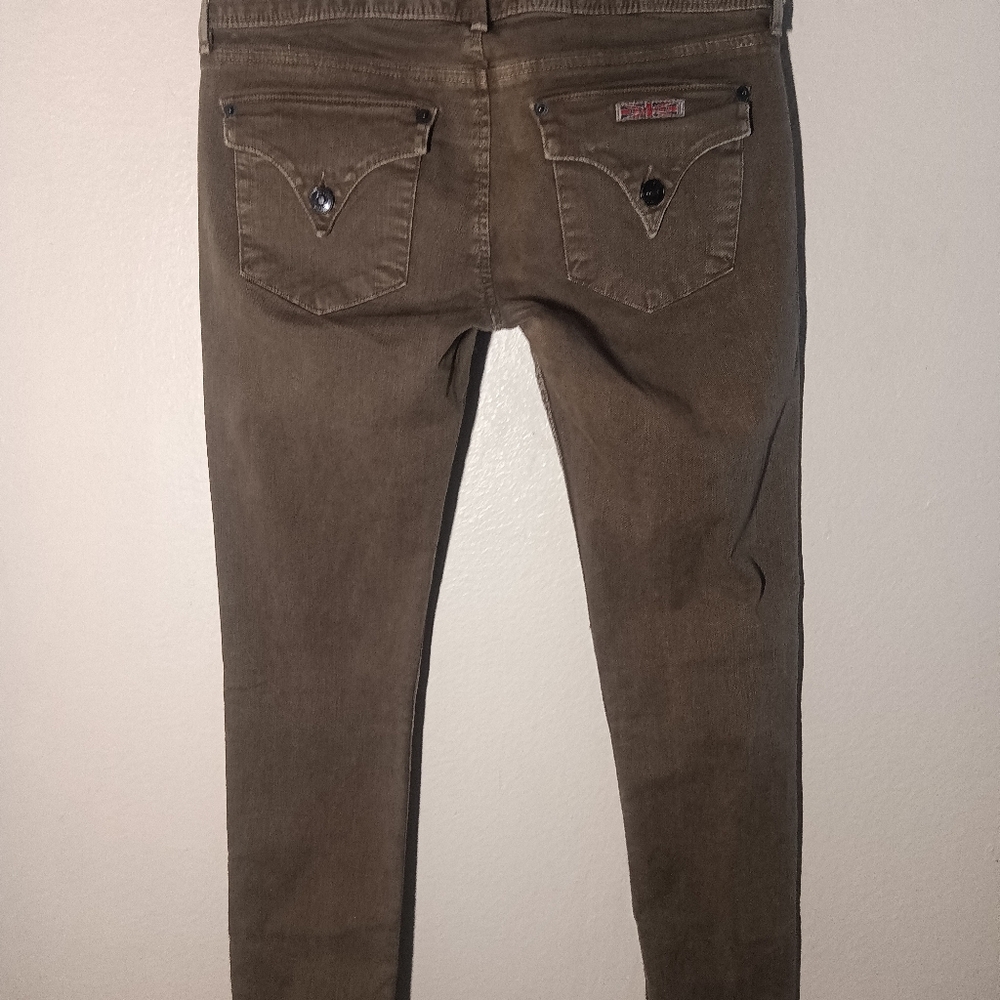 Hudson Womens Low-Rise Skinny Jeans In Olive Size 26 EUC - Picture 5 of 8